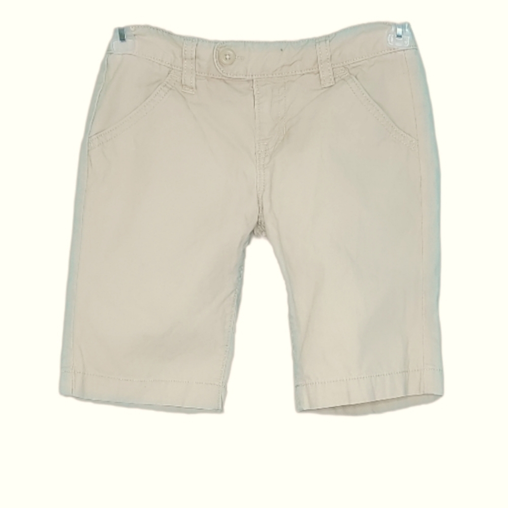 Old Navy Khaki Snap Closure Girls Shorts Size 8
